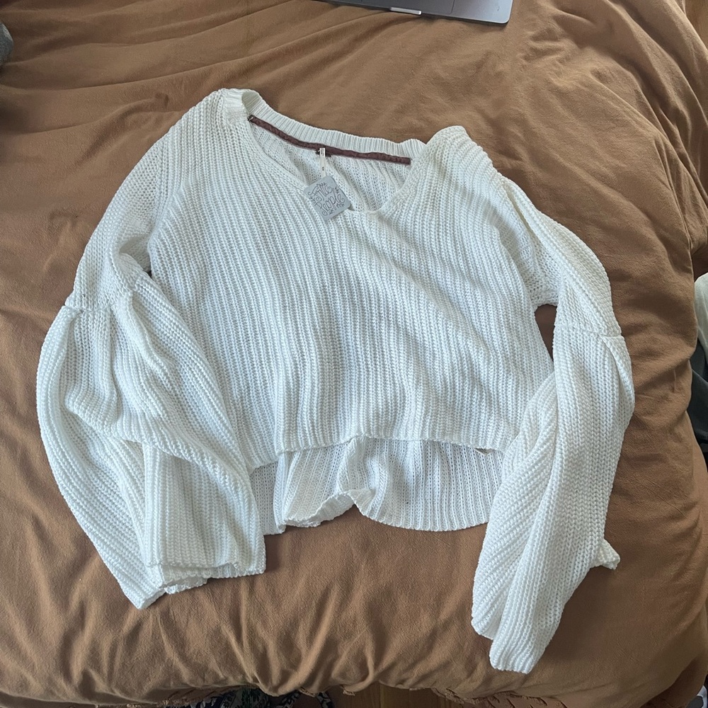 Never worn before Free People wide sleeve sweater